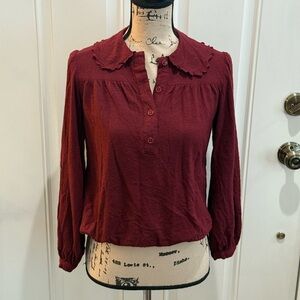 Joan Leslie by Kasper Vintage 70’s Burgundy Sweater - S (6)